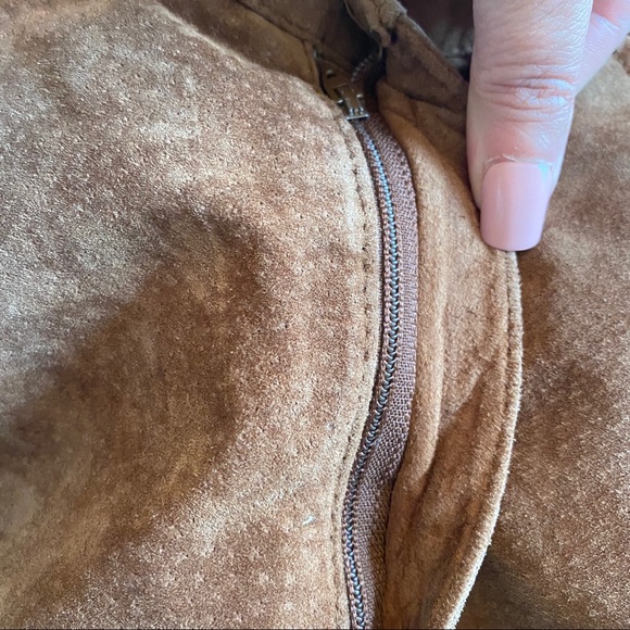 Abercrombie & Fitch Leather Pants Brown Size 10 - Picture 8 of 11